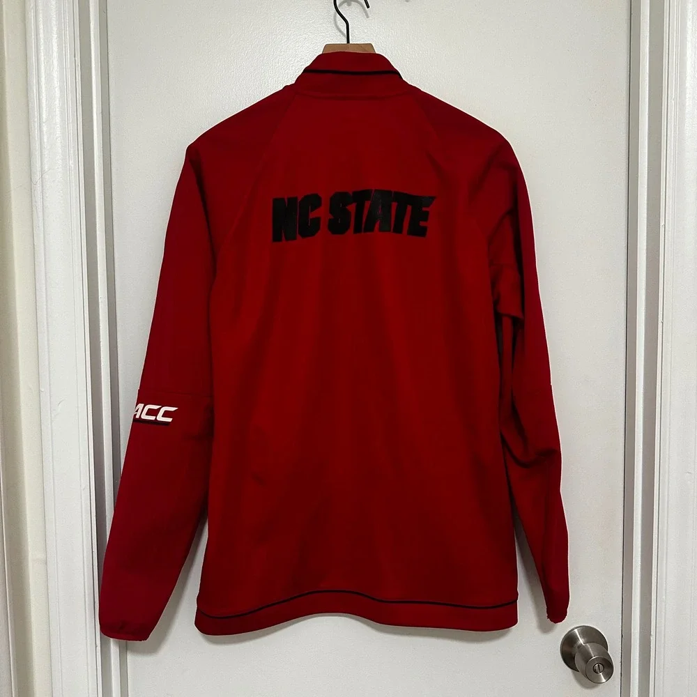 Adidas x NC State | Men's Wolfpack ACC Climalite Red Full Zip Track Jacket, L
